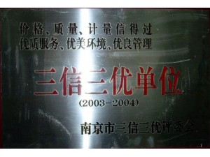 2004三信三優(yōu)單位