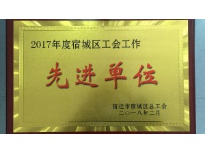 2018天泓楚漢工會工作先進單位