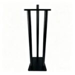 Wooden surround 
sound speaker stands