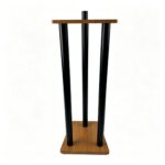 Wooden surround 
sound speaker stands