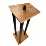 Wooden surround 
sound speaker stands - Image 3