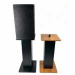 Wooden surround 
sound speaker stands - Image 2