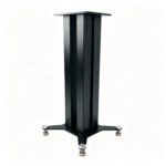 Wooden surround 
sound speaker stands